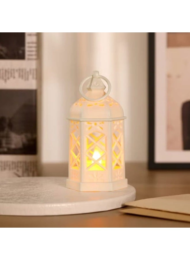 Ramadan lanterns and LED light decorations—hollow-design lanterns, perfect for decorating your table during Ramadan celebrations. - Image 1